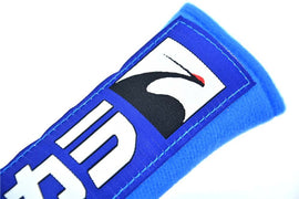Brand New 2PCS JDM Spoon Sports Blue Racing Logo Embroidery Seat Belt Cover Shoulder Pads New
