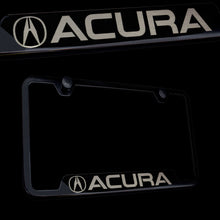 Load image into Gallery viewer, Brand New 1PCS Acura Black Stainless Steel License Plate Frame Officially Licensed