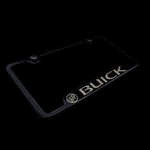 Load image into Gallery viewer, Brand New 2PCS Buick Black Stainless Steel License Plate Frame Officially Licensed