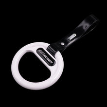 Load image into Gallery viewer, Brand New Universal Mugen White Round Black Strap JDM TSURIKAWA Ring Subway Train Bus Handle Strap Charm Drift