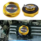 Brand New Jdm Ralliart Emblem Brushed Gold Engine Oil Filler Cap Badge For Mitsubishi