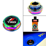 Brand New Jdm TRD Emblem Brushed Neo-Chrome Engine Oil Filler Cap Badge For Toyota