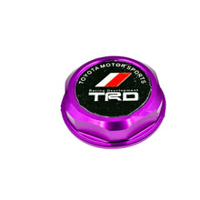 Load image into Gallery viewer, Brand New Jdm TRD Emblem Brushed Purple Engine Oil Filler Cap Badge For Toyota