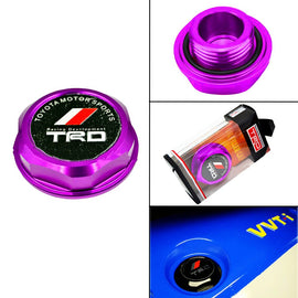 Brand New Jdm TRD Emblem Brushed Purple Engine Oil Filler Cap Badge For Toyota