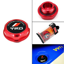 Load image into Gallery viewer, Brand New Jdm TRD Emblem Brushed Red Engine Oil Filler Cap Badge For Toyota