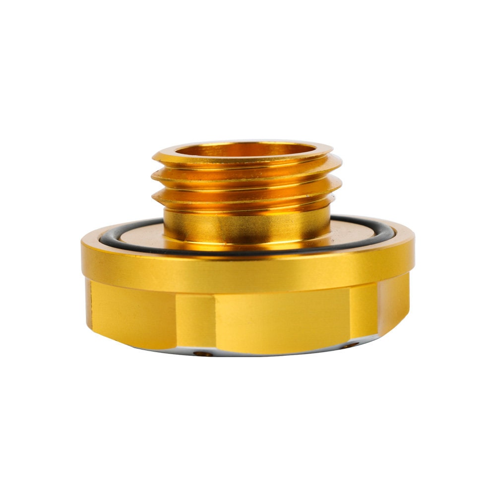 Brand New Jdm Gold Engine Oil Cap With Real Carbon Fiber Nismo Sticker Emblem For Nissan