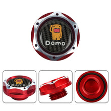 Load image into Gallery viewer, Brand New Jdm Red Engine Oil Cap With Real Carbon Fiber Domo Sticker Emblem For Honda / Acura