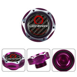 Brand New Jdm Purple Engine Oil Cap With Real Carbon Fiber Mugen Sticker Emblem For Honda / Acura