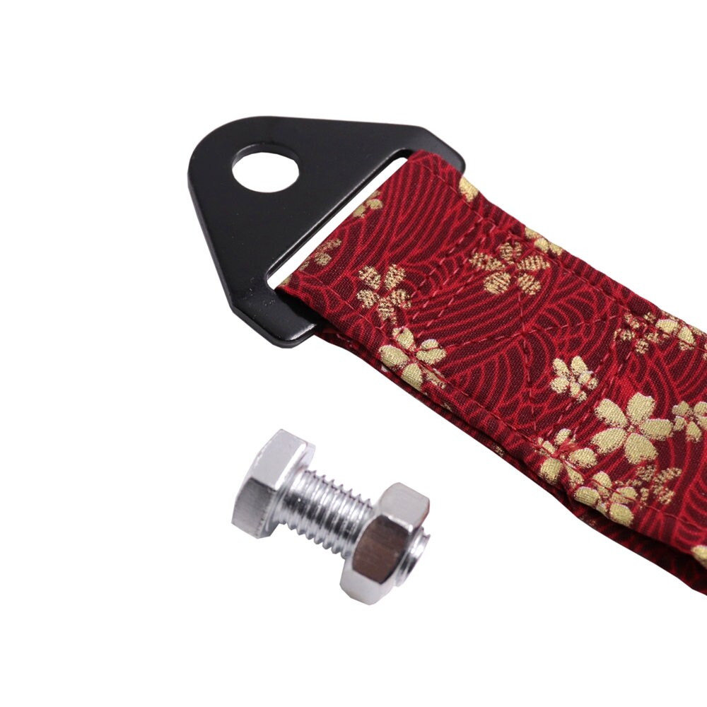 Brand New Sakura High Strength Red Tow Towing Strap Hook For Front / REAR BUMPER JDM