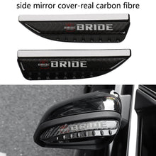 Load image into Gallery viewer, Brand New 2PCS Universal Bride Carbon Fiber Rear View Side Mirror Visor Shade Rain Shield Water Guard