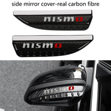 Load image into Gallery viewer, Brand New 2PCS Universal Nismo Carbon Fiber Rear View Side Mirror Visor Shade Rain Shield Water Guard