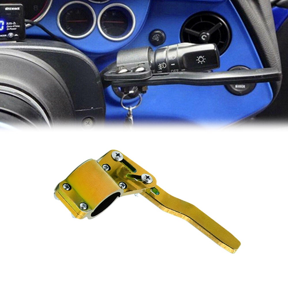 Brand New Universal Car Turn Signal Lever Gold Extender Steering Wheel Turn Rod Position Up