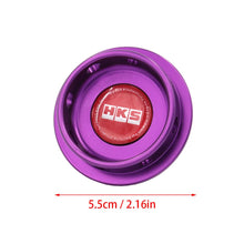 Load image into Gallery viewer, Brand New HKS Purple Engine Oil Fuel Filler Cap Billet For Nissan