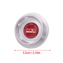 Load image into Gallery viewer, Brand New HKS Silver Engine Oil Fuel Filler Cap Billet For Subaru