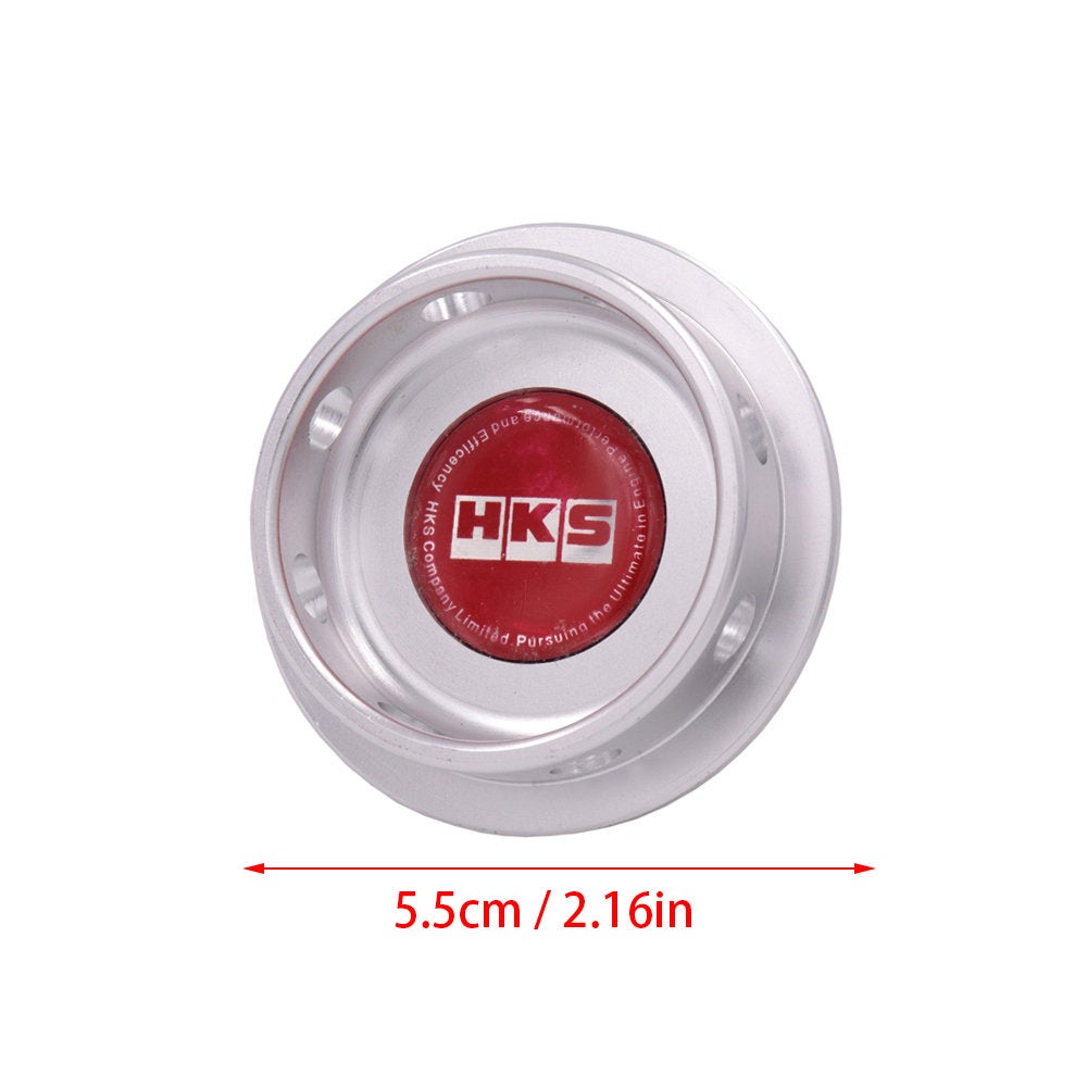 Brand New HKS Silver Engine Oil Fuel Filler Cap Billet For Toyota