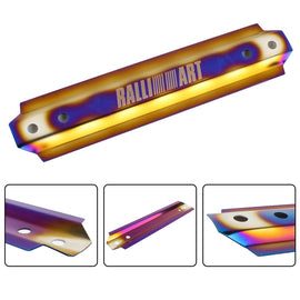 Brand New UNIVERSAL Ralliart Titanium Aluminum Car Battery Tie Down Mount Bracket Brace Bar