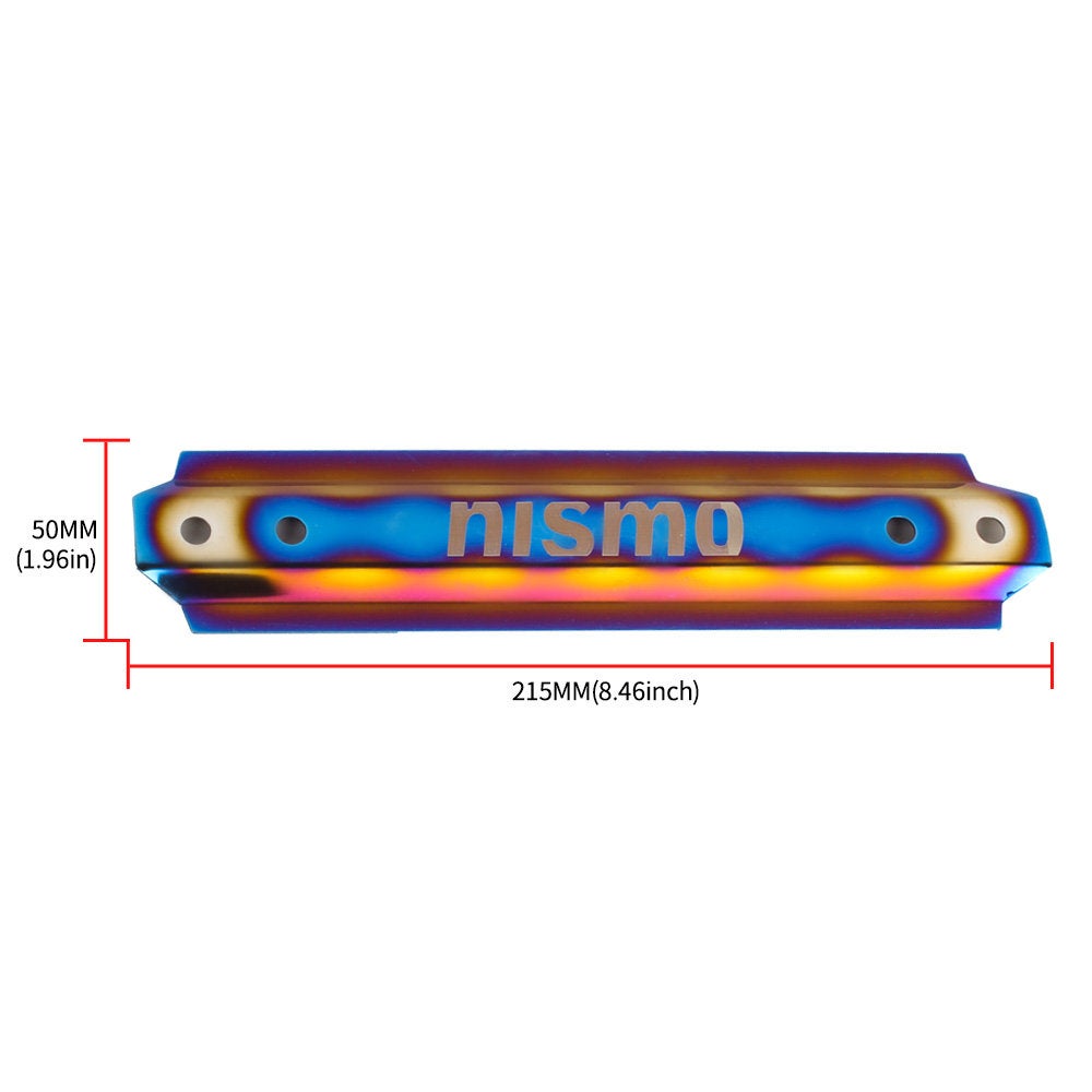 Brand New UNIVERSAL NISMO Titanium Aluminum Car Battery Tie Down Mount Bracket Brace Bar