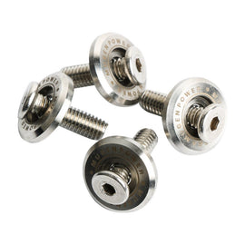 Brand New 4PCS JDM Mugen Power Silver License Plate Frame Bolts Screws Fasteners Universal