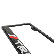 Load image into Gallery viewer, Brand New Universal 100% Real Carbon Fiber TRD License Plate Frame - 1PCS