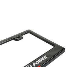 Load image into Gallery viewer, Brand New Universal 100% Real Carbon Fiber Mugen Power License Plate Frame - 2PCS