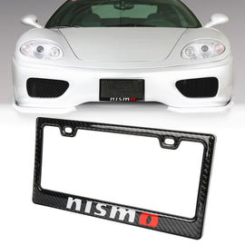 Brand New Universal 100% Real Carbon Fiber Nismo License Plate Frame - 1PCS