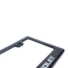 Load image into Gallery viewer, Brand New Universal 100% Real Carbon Fiber Chevrolet License Plate Frame - 1PCS