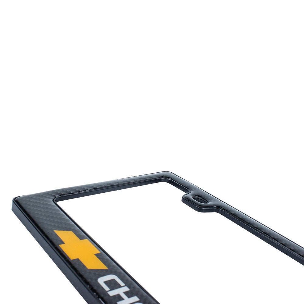 Brand New Universal 100% Real Carbon Fiber Chevrolet License Plate Frame - 1PCS