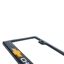 Load image into Gallery viewer, Brand New Universal 100% Real Carbon Fiber Chevrolet License Plate Frame - 1PCS