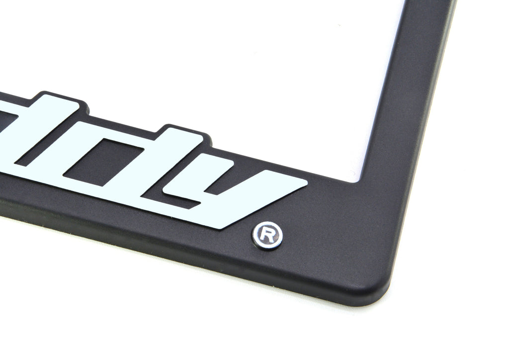 Brand New Universal 2PCS GREDDY ABS Plastic Black License Plate Frame Cover