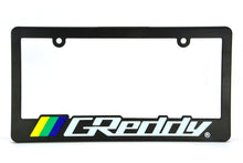 Load image into Gallery viewer, Brand New Universal 1PCS GREDDY ABS Plastic Black License Plate Frame Cover