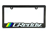 Brand New Universal 1PCS GREDDY ABS Plastic Black License Plate Frame Cover