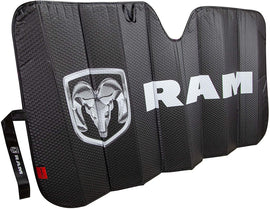 BRAND New Dodge Ram Plasticolor 003860R01 Logo Black Matte Sunshade Finish Car Truck or SUV Front Windshield Compatible with Dodge Ram