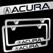 Load image into Gallery viewer, Brand New 2PCS Acura Chrome Stainless Steel License Plate Frame Officially Licensed