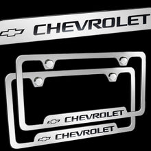 Load image into Gallery viewer, Brand New 2PCS Chevrolet Chrome Stainless Steel License Plate Frame Officially Licensed