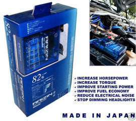Brand New RAIZIN Blue Fuel Saver JDM Universal Voltage Stabilizer Connects to Battery