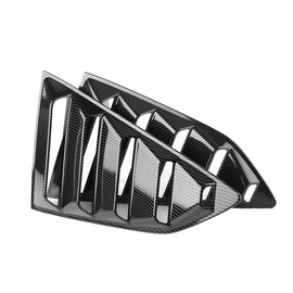 Brand New 2PCS Camaro 2016-2023 Carbon Fiber Look Side Window Scoop Quarter Louver Cover