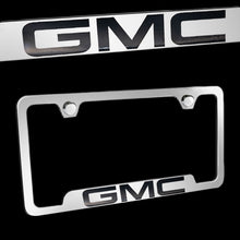 Load image into Gallery viewer, Brand New 1PCS GMC Chrome Stainless Steel License Plate Frame Officially Licensed