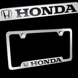 Brand New 1PCS Honda Chrome Stainless Steel License Plate Frame Officially Licensed