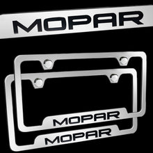 Load image into Gallery viewer, Brand New 2PCS Mopar Chrome Stainless Steel License Plate Frame Officially Licensed
