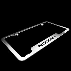 Brand New 1PCS Nissan Chrome Stainless Steel License Plate Frame Officially Licensed