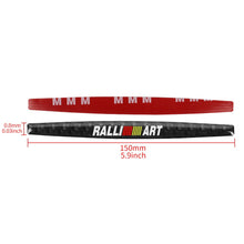 Load image into Gallery viewer, Brand New 4PCS Ralliart Real Carbon Fiber Anti Scratch Badge Car Door Handle Cover Trim