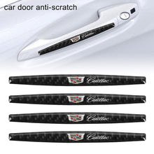 Load image into Gallery viewer, Brand New 4PCS Cadillac Real Carbon Fiber Anti Scratch Badge Car Door Handle Cover Trim