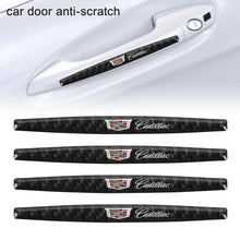 Load image into Gallery viewer, Brand New 4PCS Cadillac Real Carbon Fiber Anti Scratch Badge Car Door Handle Cover Trim