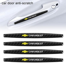 Load image into Gallery viewer, Brand New 4PCS Chevrolet Real Carbon Fiber Anti Scratch Badge Car Door Handle Cover Trim