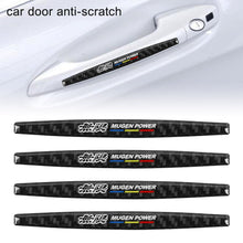Load image into Gallery viewer, Brand New 4PCS Mugen Power Real Carbon Fiber Anti Scratch Badge Car Door Handle Cover Trim