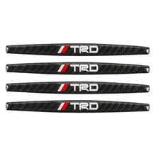 Load image into Gallery viewer, Brand New 4PCS TRD Real Carbon Fiber Anti Scratch Badge Car Door Handle Cover Trim