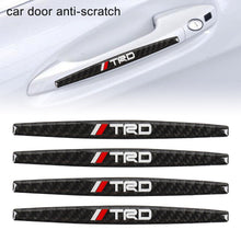 Load image into Gallery viewer, Brand New 4PCS TRD Real Carbon Fiber Anti Scratch Badge Car Door Handle Cover Trim