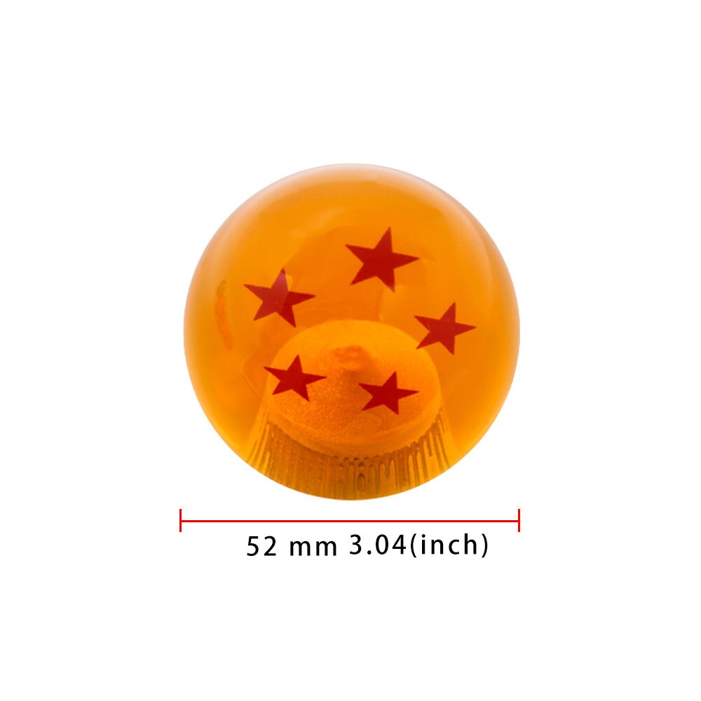 Brand New 5 Star Orange Dragon ball Z Custom 54mm Shift Knob M8x1.25 M10x1.5 M10x1.25 M12x1.25