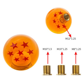 Brand New 7 Star Orange Dragon ball Z Custom 54mm Shift Knob M8x1.25 M10x1.5 M10x1.25 M12x1.25
