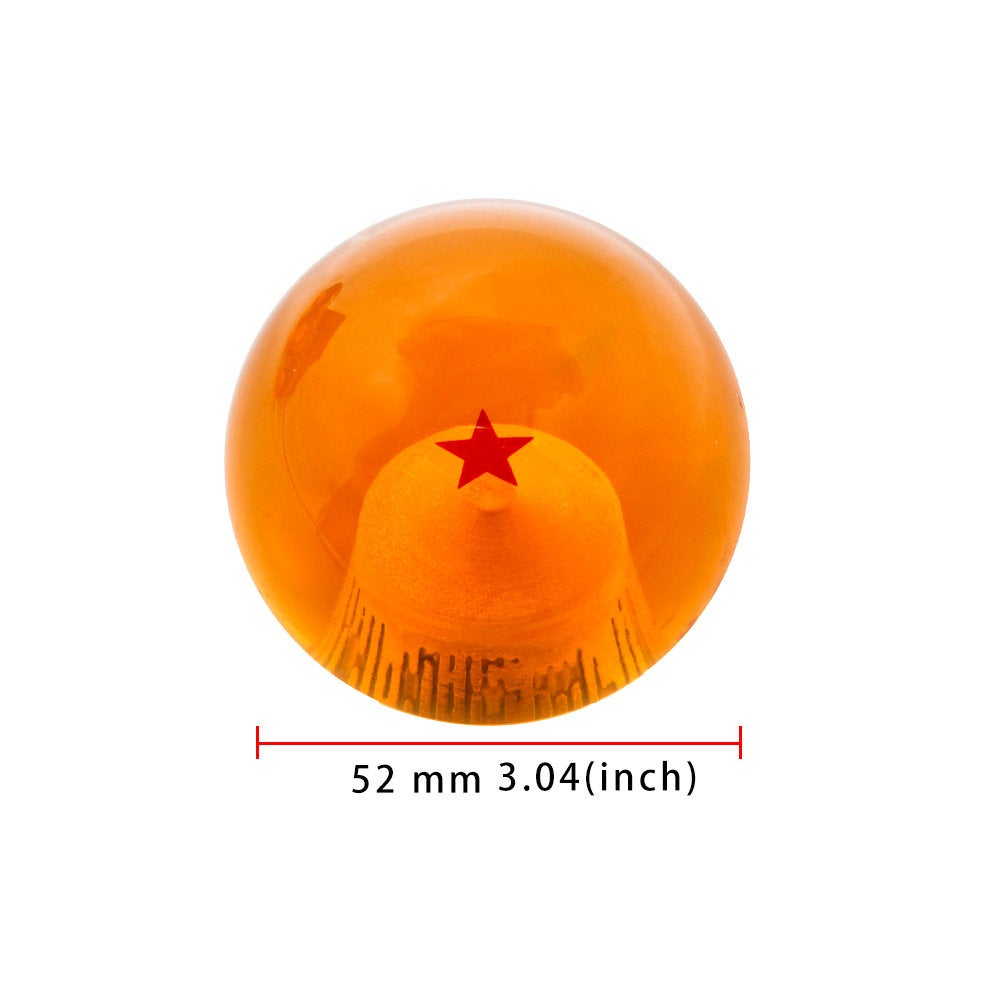 Brand New 1 Star Orange Dragon ball Z Custom 54mm Shift Knob M8x1.25 M10x1.5 M10x1.25 M12x1.25